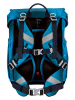 Scout 4-delige schooltasset "Neo Set Safety Light - Polar Blue" blauw