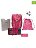 DerDieDas 6tlg. Schulranzen-Set "ErgoFlex Easy - Neon Star" in Pink