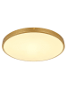 Globo lighting Ledplafonnière "Tibey" goudkleurig/wit - (H)3 x Ø 45 cm
