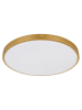 Globo lighting Ledplafonnière "Tibey" goudkleurig/wit - (H)3 x Ø 45 cm