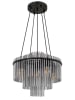 Globo lighting Hängeleuchte "Gorley" in Silber/ Schwarz - Ø 50 cm