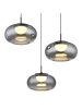 Globo lighting Ledhanglamp "Quintara" zwart - Ø 49 cm