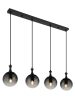 Globo lighting LED-Hängeleuchte "Dalton" in Schwarz - (L)90 x (B)15 x (H)130 cm