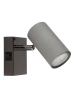 Globo lighting Wandleuchte "Robby" in Schwarz/ Grau - (B)7 x (H)10 cm