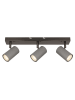 Globo lighting Deckenleuchte "Robby" in Schwarz/ Grau - (B)41 x (H)12 x (T)10 cm
