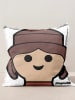 Playmobil Kissen "Playmobil Girl" in Braun/ Beige - (L)45 x (B)45 cm