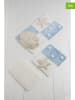 Elizabed 3er-Set: Badvorleger in Hellblau/ Creme