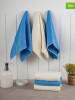 Elizabed 6er-Set: Waschlappen in Creme/ Blau
