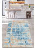 Conceptum Hypnose Laagpolig tapijt "Eclextic Djt" blauw/beige