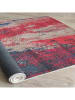 Conceptum Hypnose Baumwoll-Teppich ''Woopamuk226'' in Rot/ Beige/ Blau