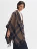 OPUS Cape "Atano" in Braun/ Dunkelblau