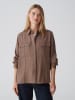 OPUS Blouse "Flara" lichtbruin