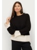 ellos Pullover "Mallis" in Schwarz/ Weiß