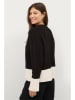 ellos Pullover "Mallis" in Schwarz/ Weiß