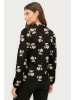 ellos Longsleeve "Sibelle" in Schwarz/ Creme