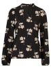 ellos Longsleeve "Sibelle" in Schwarz/ Creme
