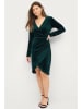 ellos Samtkleid "Maja" in Dunkelgrün