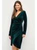 ellos Samtkleid "Maja" in Dunkelgrün