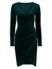 ellos Samtkleid "Maja" in Dunkelgrün