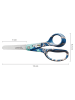 Fiskars Nożyczki dziecięce w kolorze niebiesko-srebrnym - dł. 13 cm