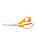 Fiskars Universalschere ''Classic'' in Orange/ Silber - (L)21,1 cm