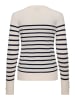 JDY Pullover in Creme/ Schwarz