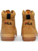 Fila Skórzane botki "Grunge II mid" w kolorze jasnobrązowym