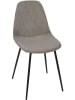 THE HOME DECO FACTORY 4er-Set: Stühle ''Chase'' in Grau - (B)45 x (H)85 x (T)54 cm