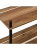 Rétro Chic Standregal in Hellbraun/ Schwarz - (B)60 x (H)84 x (T)30 cm