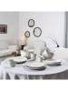 THE HOME DECO FACTORY 6er-Set: Speiseteller ''Vlora'' in Creme - Ø 21,7 cm