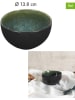 THE HOME DECO FACTORY Miski (4 szt.) "Elia" w kolorze czarno-zielonym - Ø 13,8 cm