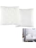 THE HOME DECO FACTORY Kussen "Cocooning" wit - (L)40 x (B)40 cm