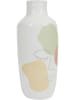 THE HOME DECO FACTORY Vase in Weiß/ Bunt - (H)29 x Ø 12,5 cm