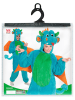 Carnival Party Kostümoverall "Drache'' in Grün/ Blau/ Orange