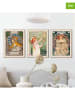 Orangewallz 3-delige set: ingelijste kunstdrukken "Hokusai Triptych"
