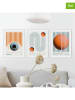 Orangewallz 3er-Set: Gerahmte Kunstdrucke "Bauhaus"