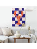 Orangewallz Druk artystyczny "Blue Checkers Lobster" w ramce