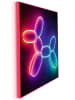 Orangewallz Druk artystyczny "Neon Balloon Dog" w ramce