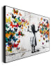 Orangewallz Gerahmter Kunstdruck "Spray of Butterflies"