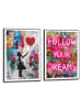 Orangewallz 2er-Set: Gerahmte Kunstdrucke "Balloon Dreams"