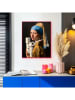 Orangewallz Ingelijste kunstdruk "Toilet Pearl Girl"