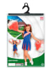 Carnival Party Kostuumjurk "Cheerleader" blauw/rood