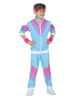 Carnival Party 2-delig kostuum "80's Trainingspak" blauw/paars/roze