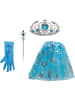 Party x People 5-delig kostuum "Snowflake" blauw