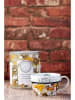 BIA INTERNATIONAL 2-delige set: mokken ''Mackie's Soup-Cream of Mushroom'' lichtbruin/geel-650ml