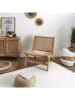 Ethnical Life Sessel ''Bali'' in Hellbraun - (B)64 x (H)75 x (T)71 cm