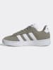adidas Skórzane sneakersy w kolorze oliwkowo-białym