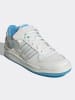 adidas Leder-Sportschuhe in Weiß/ Hellblau