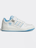 adidas Leder-Sportschuhe in Weiß/ Hellblau