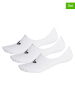 adidas 3 delige set: sneakersokken wit
